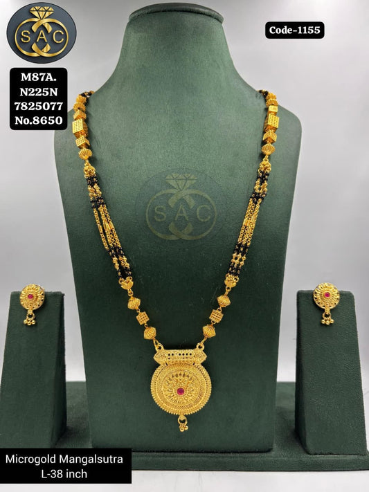 Micro Gold Mangalsutra Set - 1155