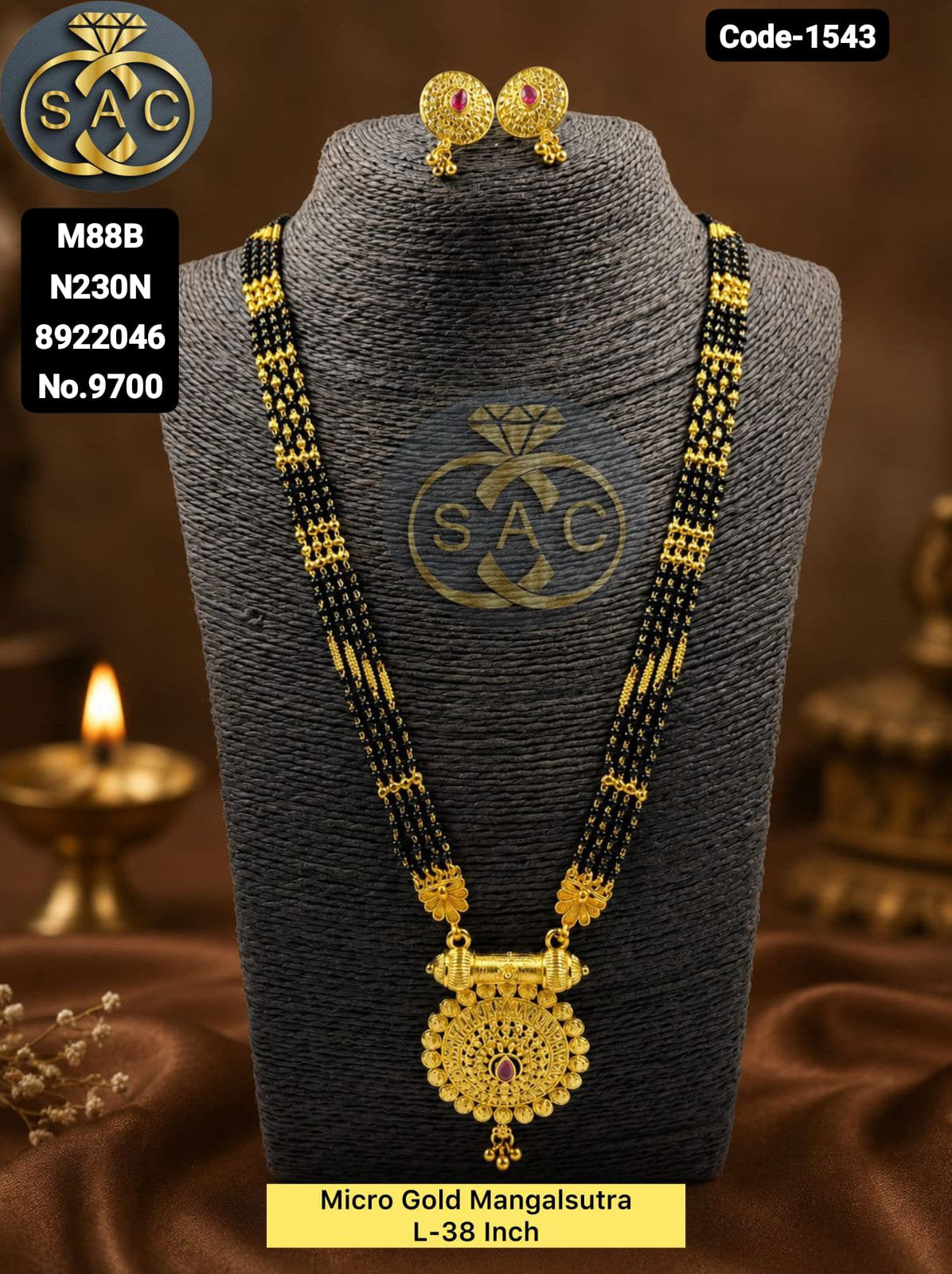 Micro Gold Mangalsutra - 1543