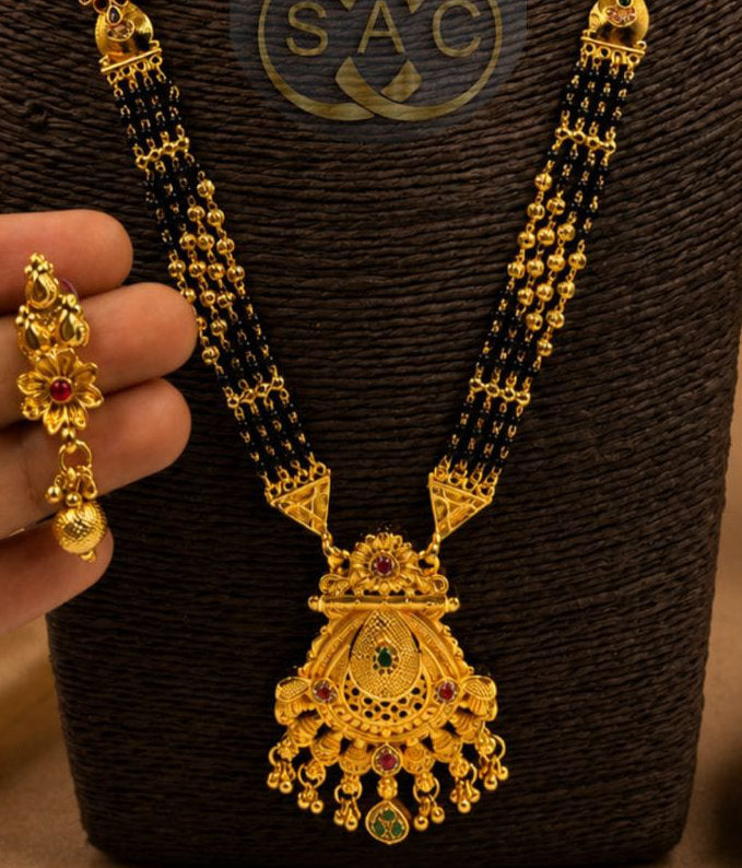 Micro Gold Mangalsutra Set - 1548