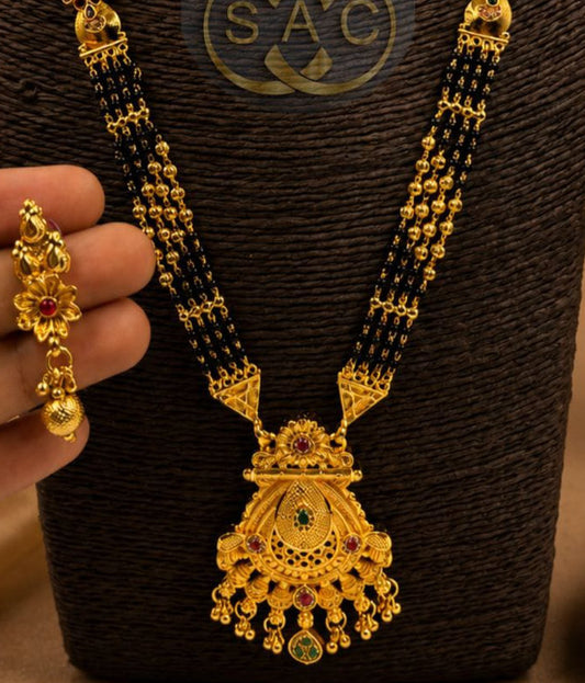 Micro Gold Mangalsutra Set - 1548