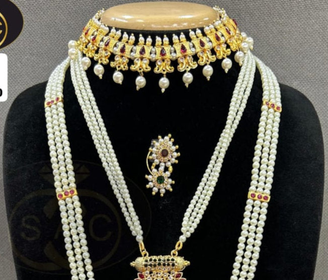 Micro Gold Gaurai Moti Combo Set