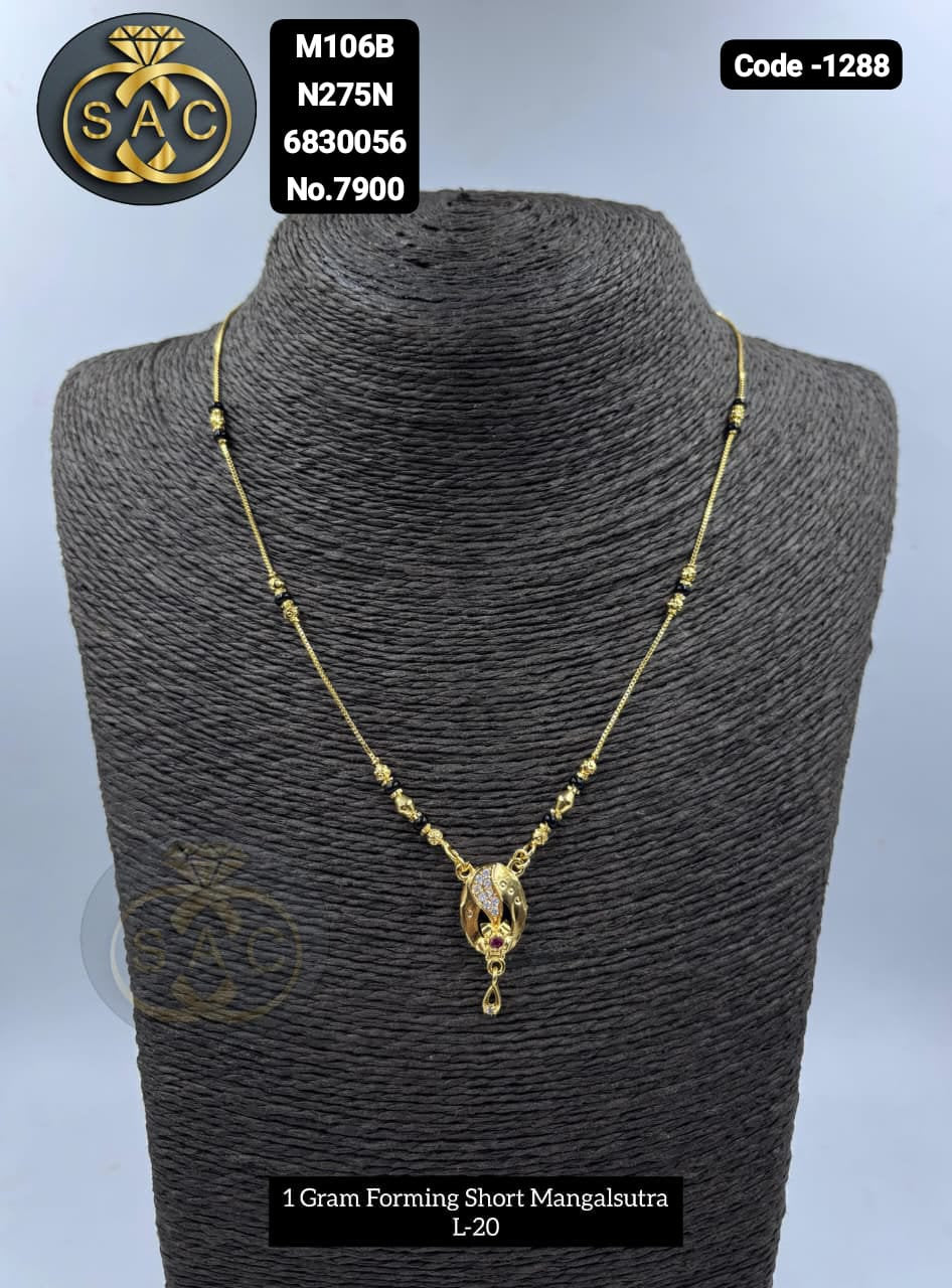 1 GM Forming Short Mangalsutra - 1288