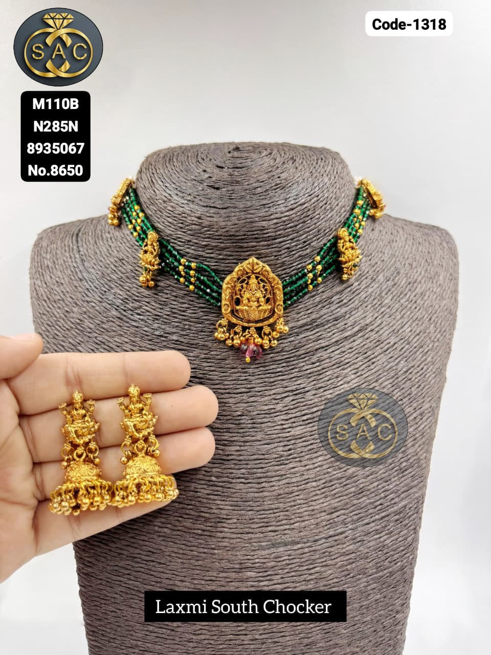 Premium Quality SOUTH LAXMI Necklace - 1318