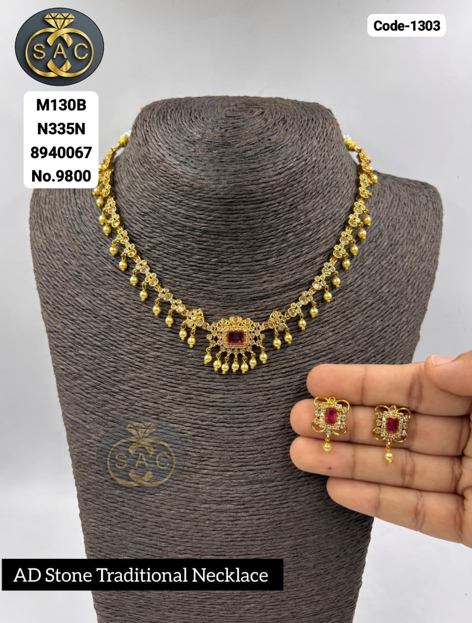 AD STONE TRADITIONAL NECKLACE - 1303