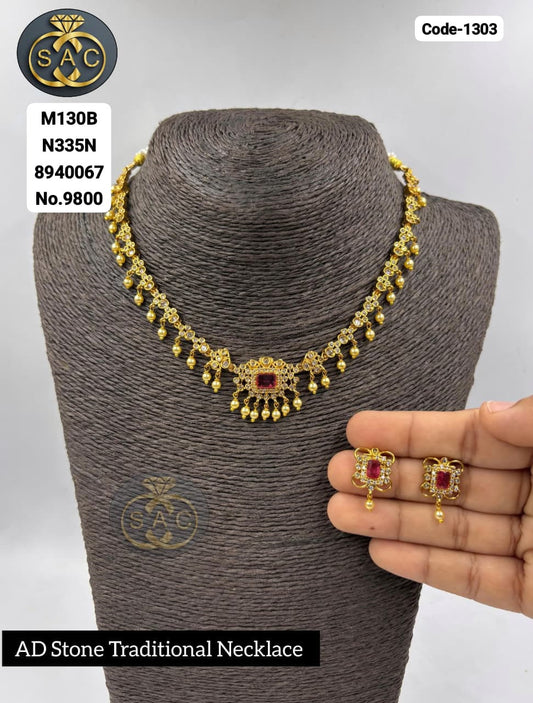 AD STONE TRADITIONAL NECKLACE - 1303