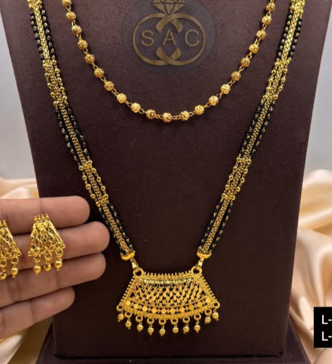Micro Gold Mangalsutra Set - 1411