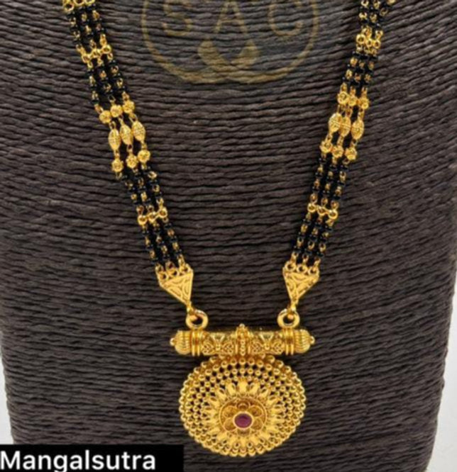 New Micro Gold Mangalsutra Combo Set - 1504