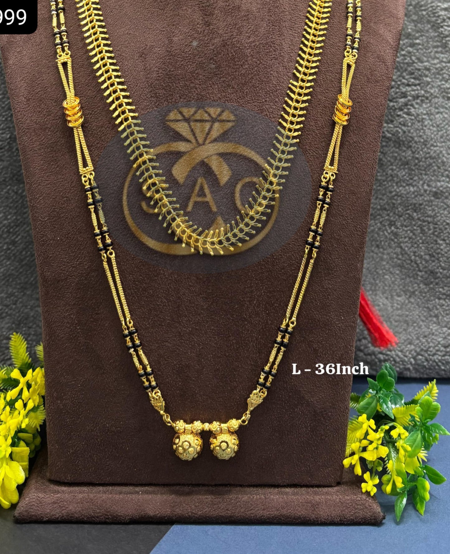 Micro Gold Mangalsutra Combo Set