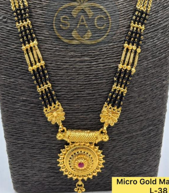 New Micro Gold Mangalsutra Combo Set - 1502