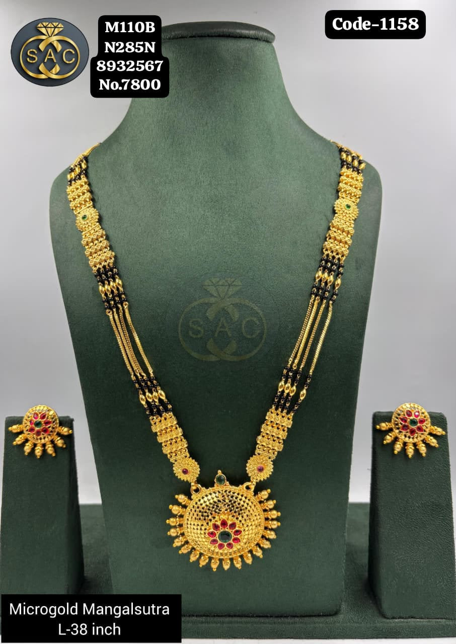 Micro Gold Mangalsutra Set- 1158