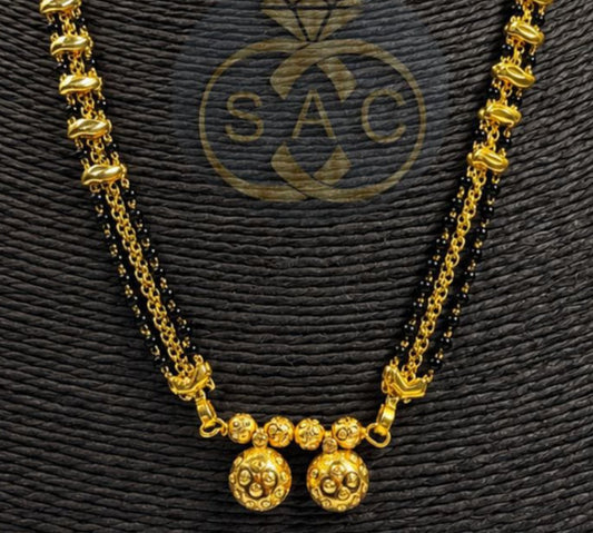 New Micro Gold Short Mangalsutra - 1531