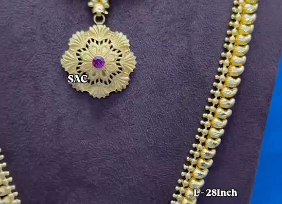 Premium Quality Micro Gold Koyari Necklace Combo Set