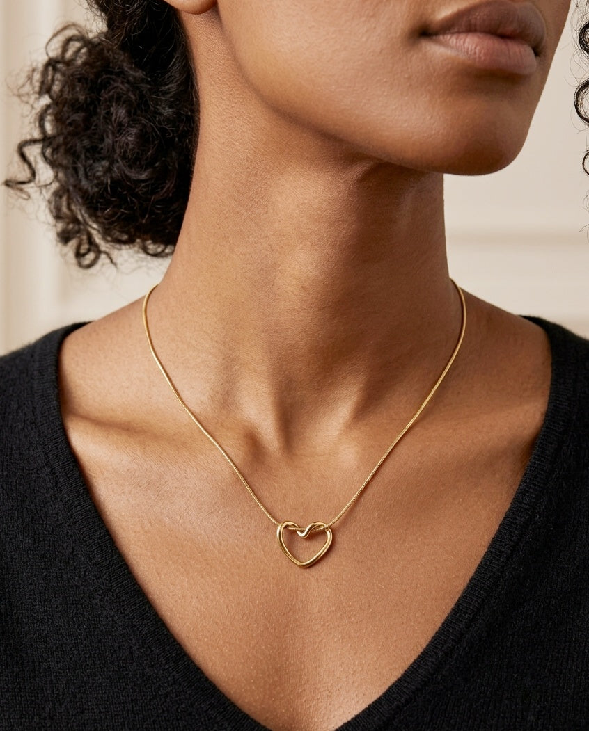 Heart Grace 18 KT Gold Plated Women's Chain