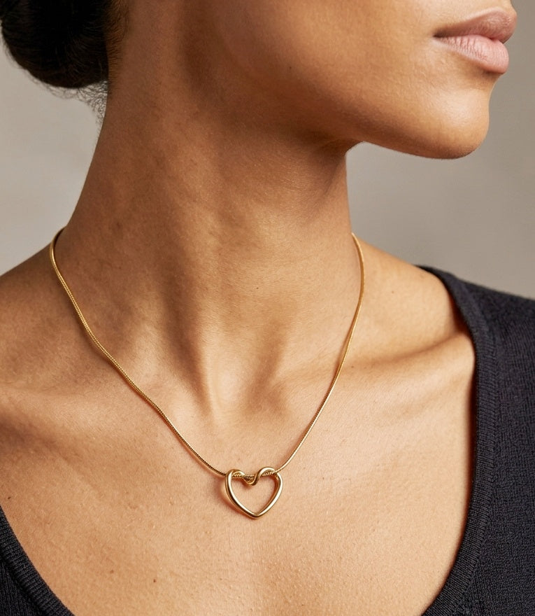 Heart Grace 18 KT Gold Plated Women's Chain