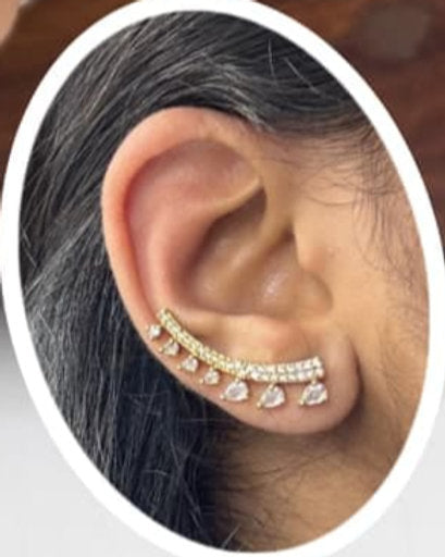 AD STONE HALF EARCUFF - 1287