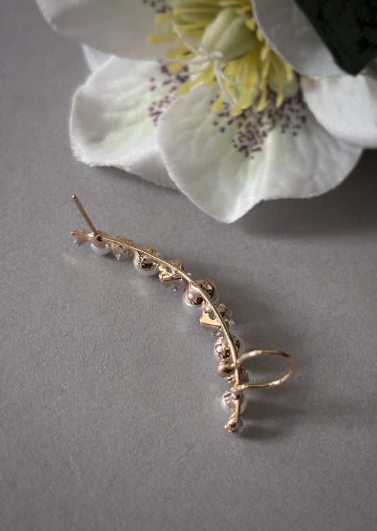Pearl Grace Ear Cuffs – 18KT Gold Plated