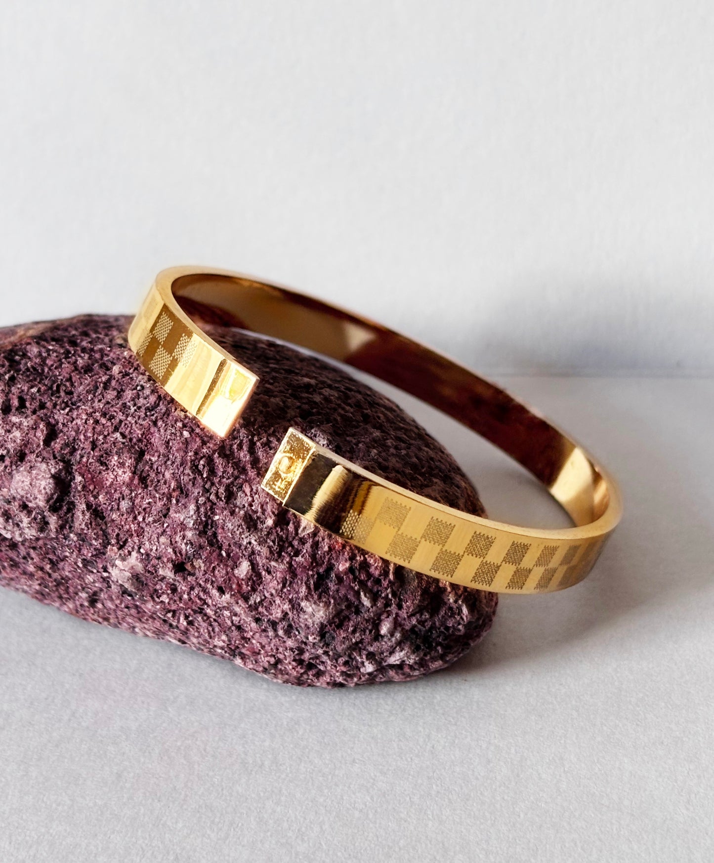 18 KT Gold Plated Classic Men's Kada
