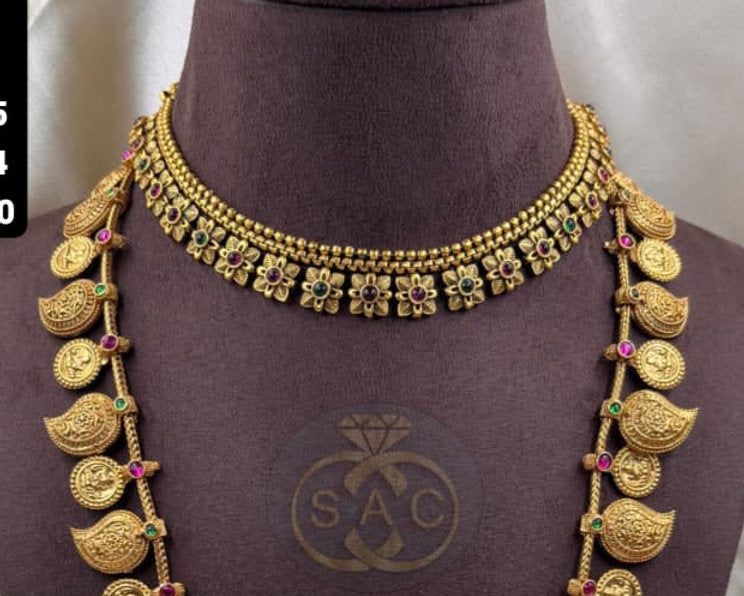 Premium Quality Heritage Koyari Necklace Combo Set - 1389