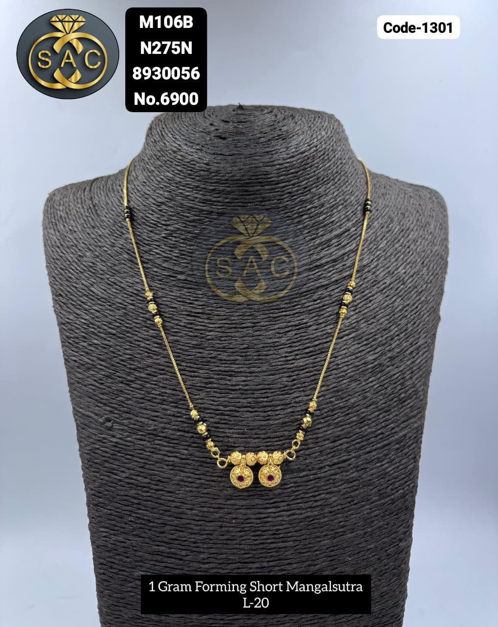 1 GM Forming Short Mangalsutra - 1301