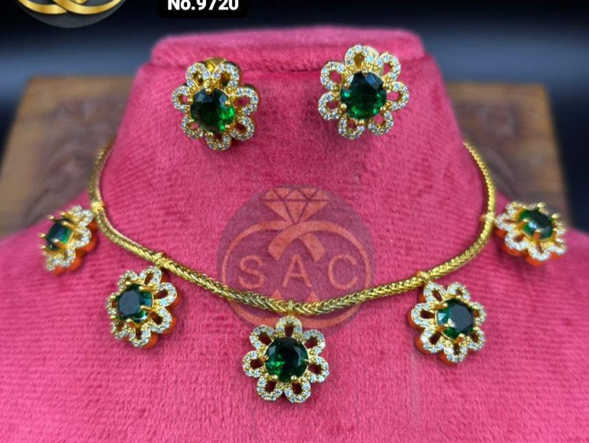 Premium Quality AD Necklace - 920