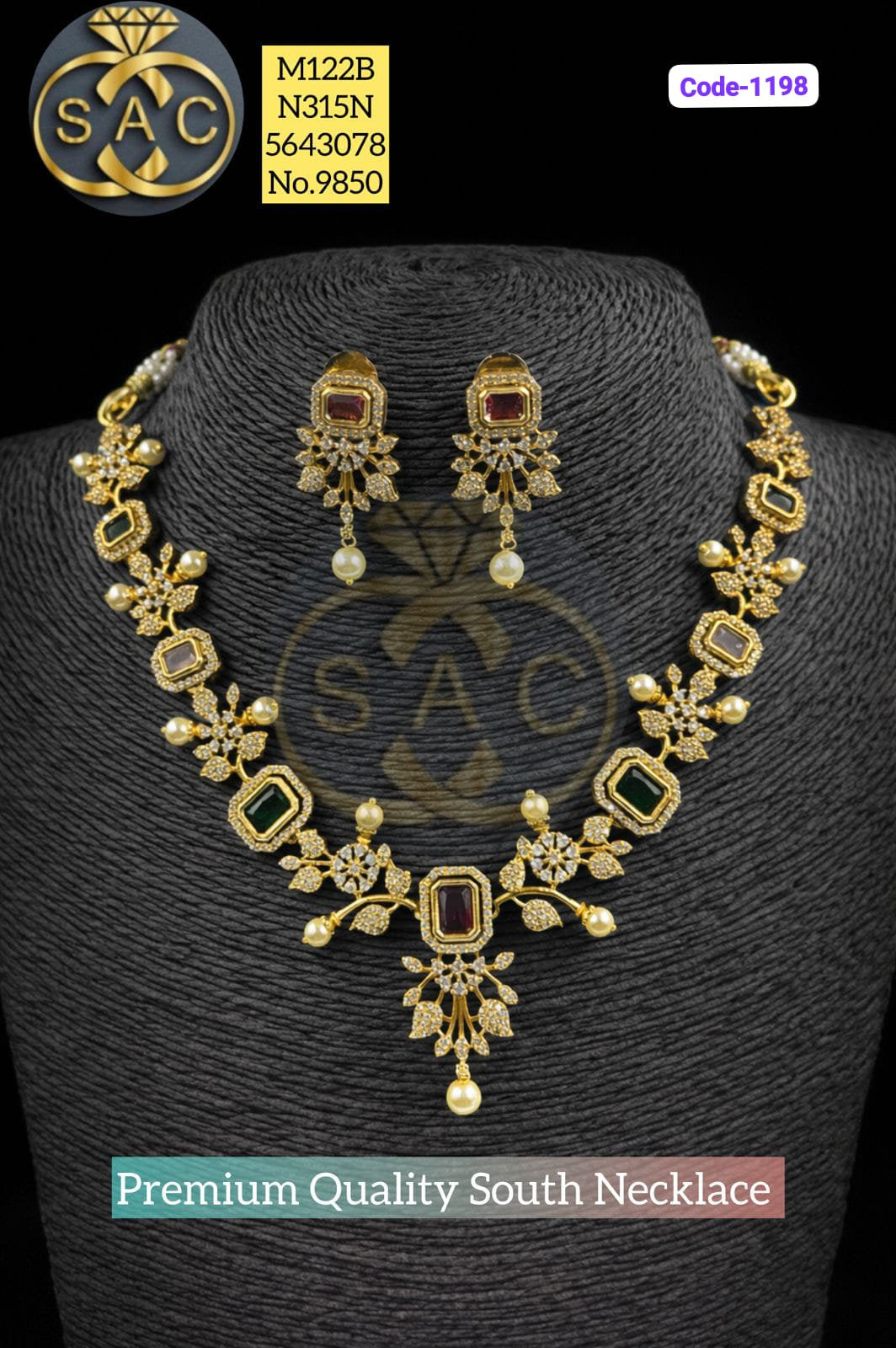 Premium Quality South Fancy Necklace - 1198