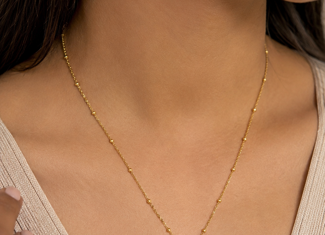 Heart Radiance 18KT Gold Plated Chain