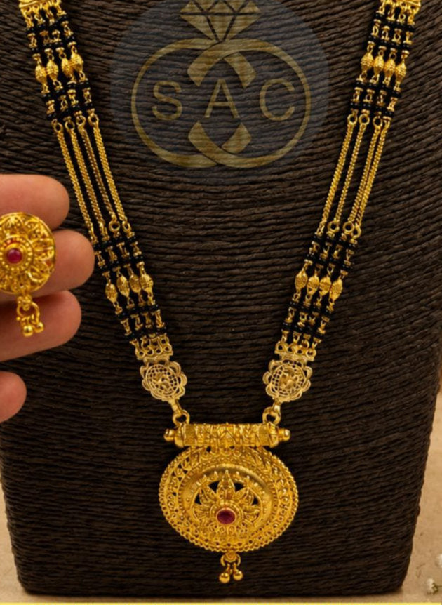 Micro Gold Mangalsutra Set - 1550
