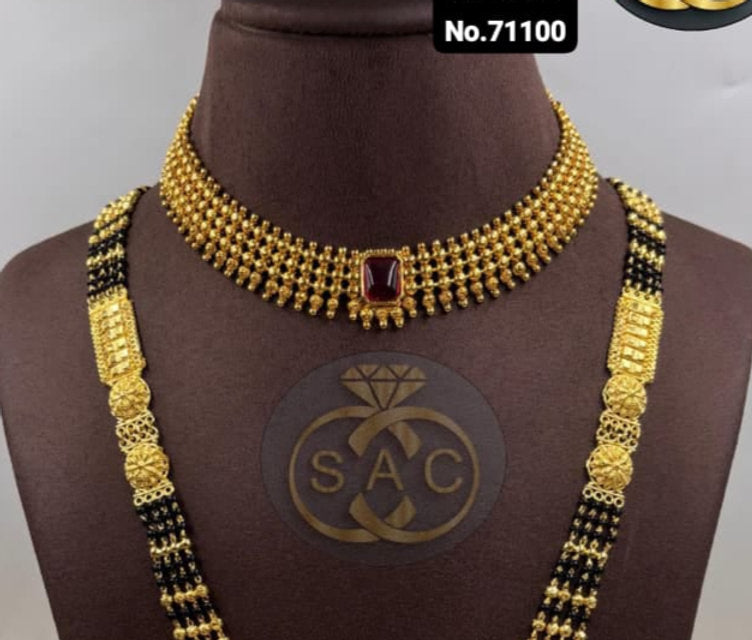 Micro Gold Mangalsutra Combo Set- 1441