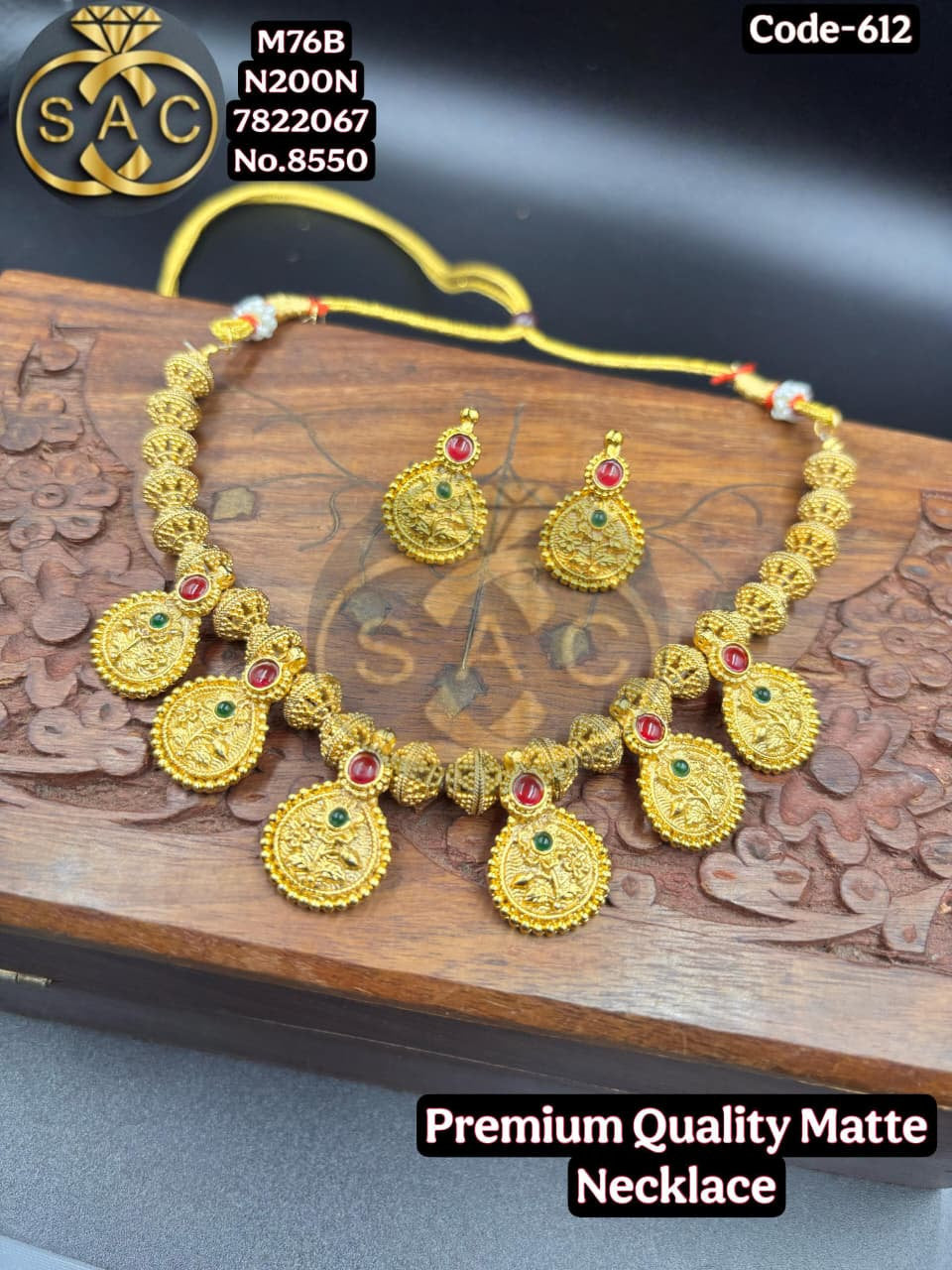 Premium Quality Matte Necklace - 612