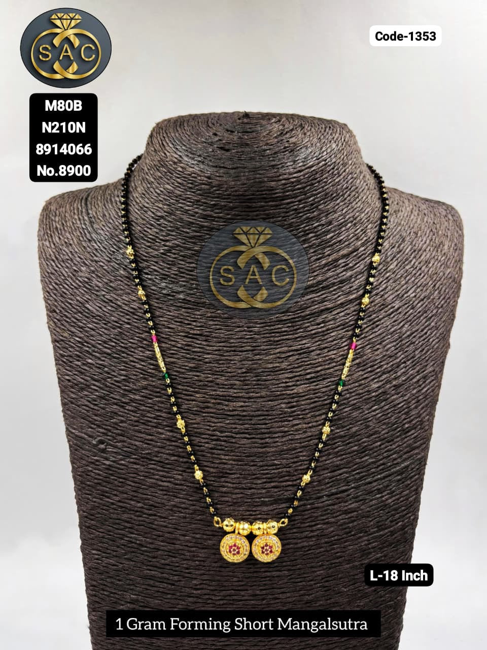 1 GM Forming Short Mangalsutra - 1353