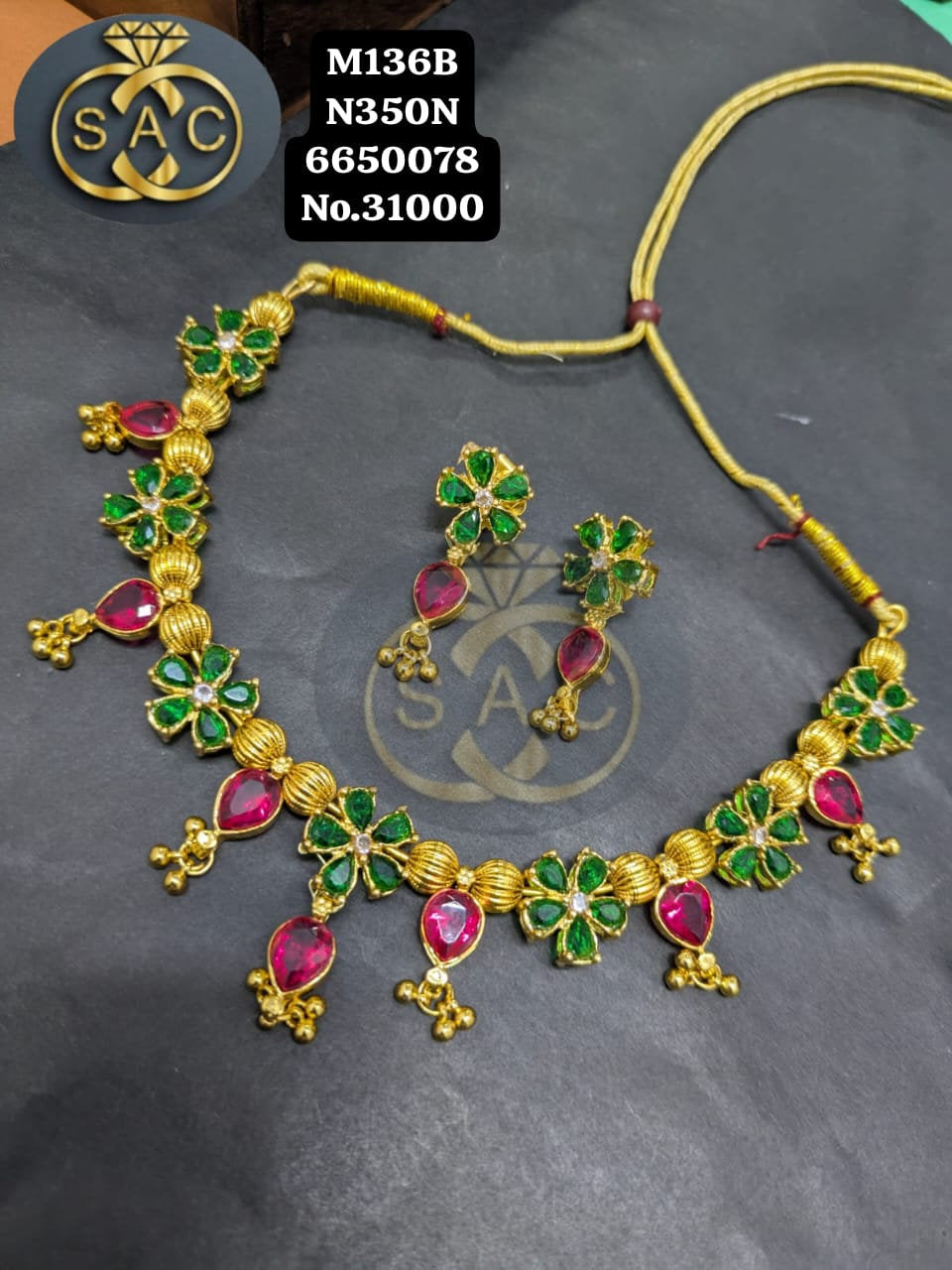 Handmade AD Stone necklace