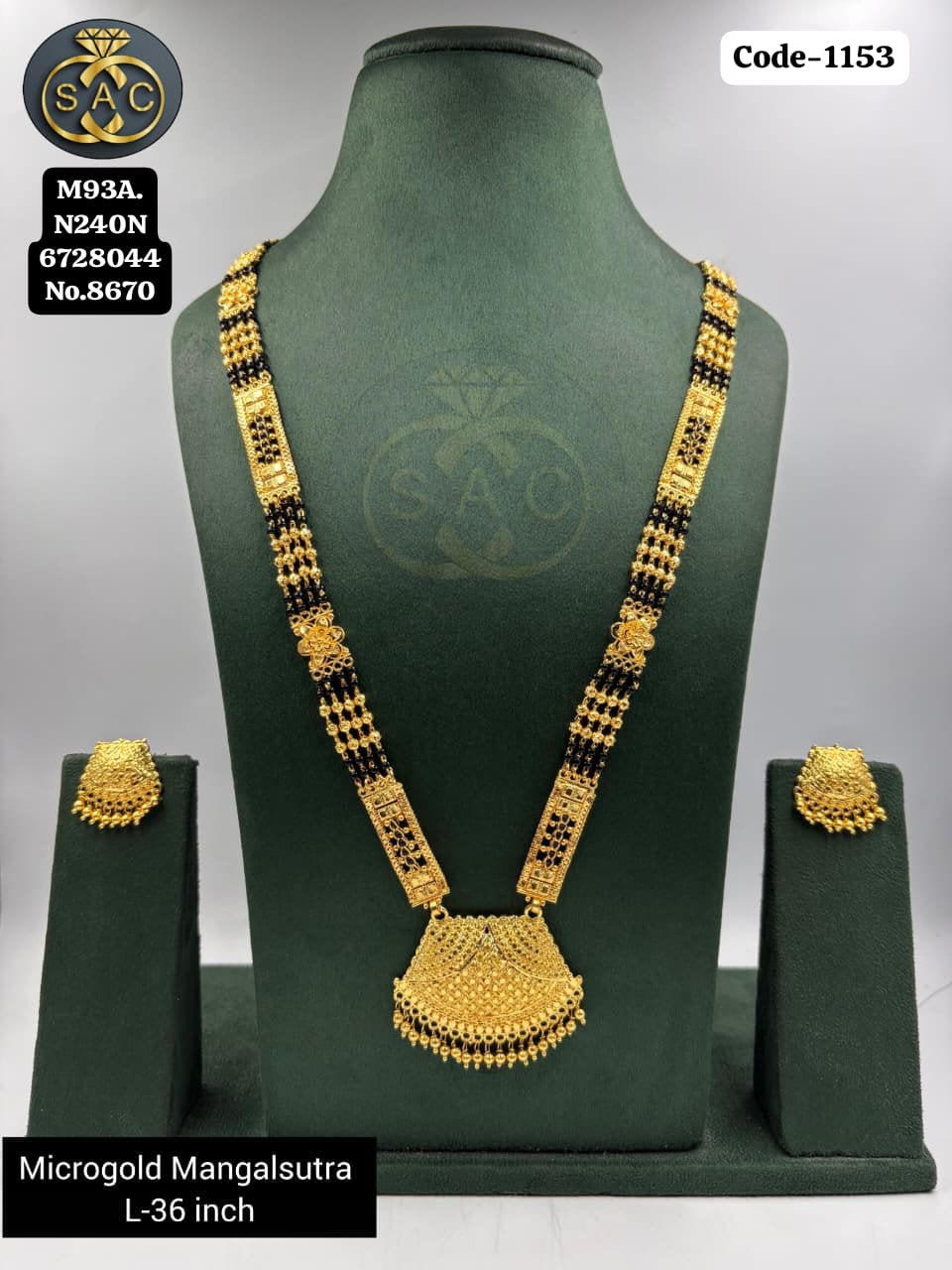Micro Gold Mangalsutra Set - 1153