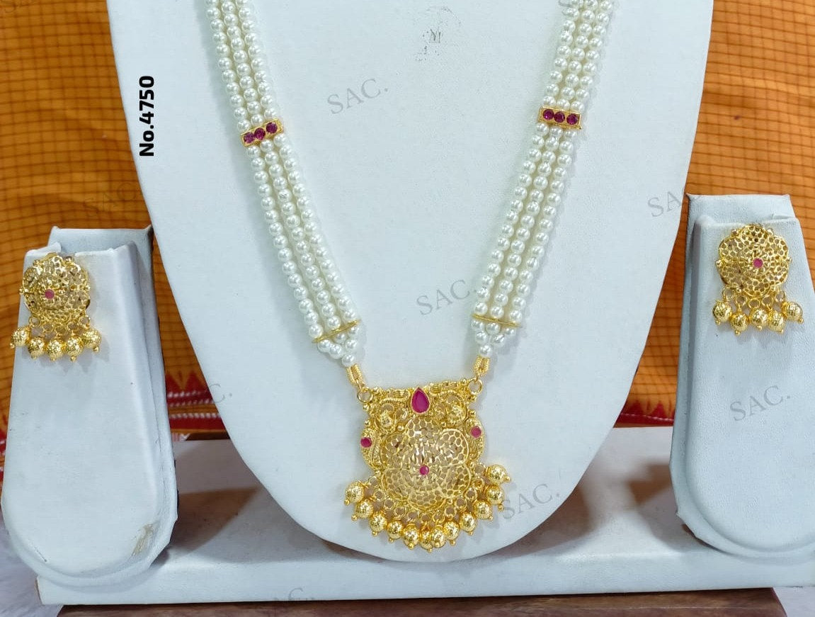 Micro Gold Moti Har Set