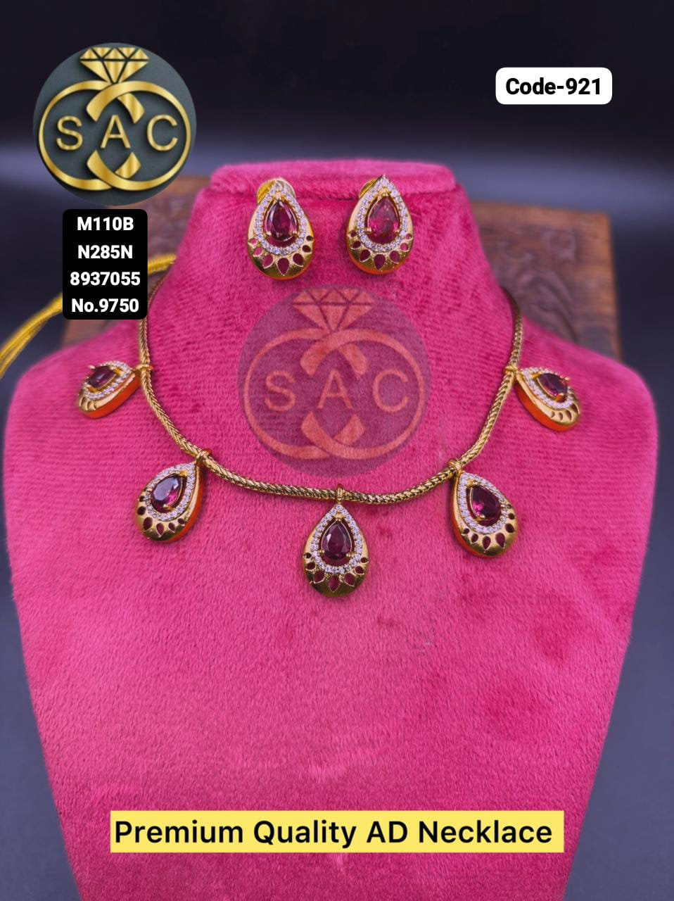 Premium Quality AD Necklace - 921