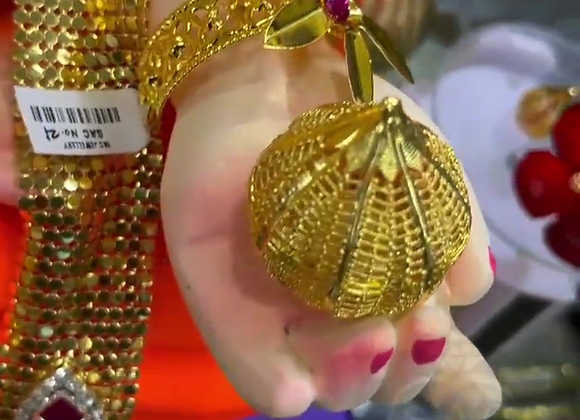 1 GM GOLD PLATED MODAK