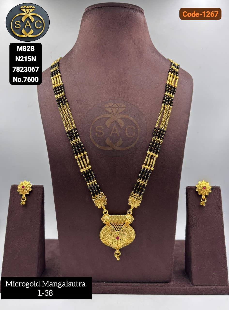New Micro Gold Mangalsutra - 1267