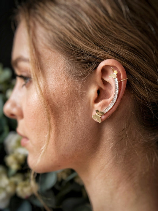 Flutter Bloom Ear Cuffs – 18KT Gold Plated