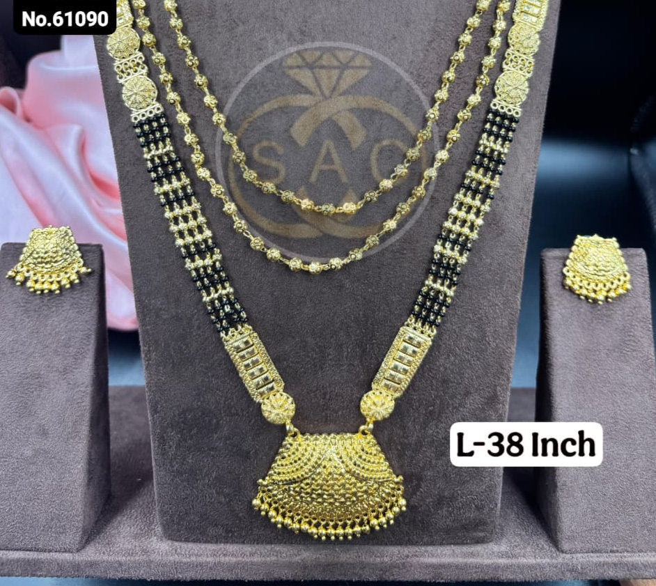 Micro Gold Mangalsutra combo Set -652
