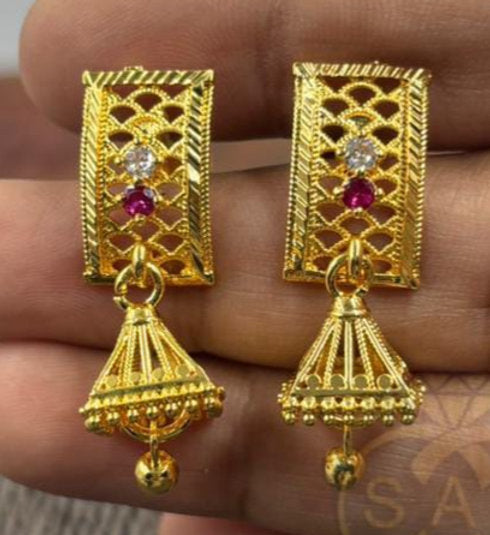 1 GM GOLD PLATED EARRINGS - 1302