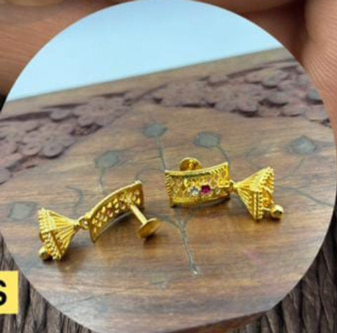 1 GM GOLD PLATED EARRINGS - 1302