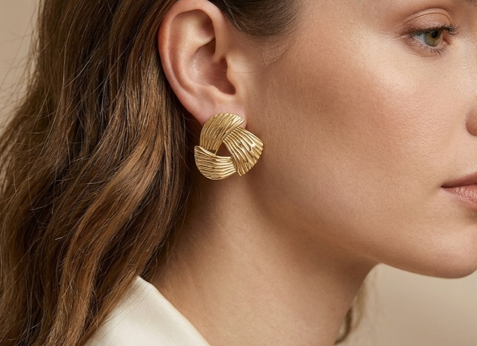 Elegant Triangular Loop Earrings