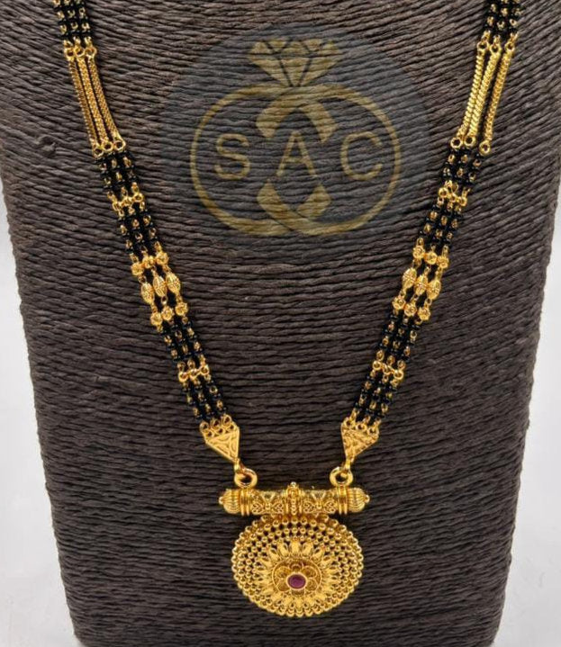 New Micro Gold Mangalsutra Combo Set - 1503