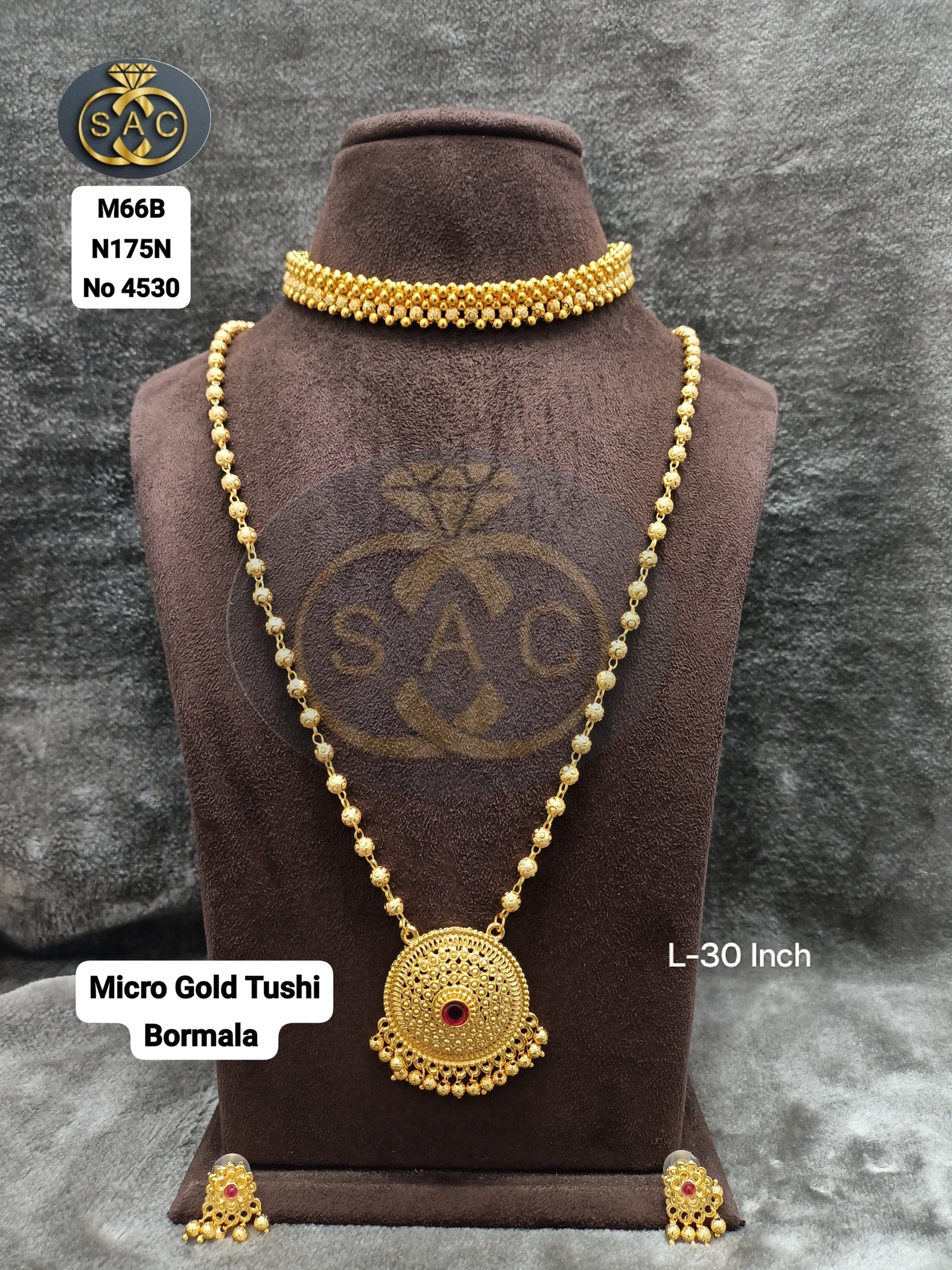 Micro Gold Tushi Bormala Combo Set