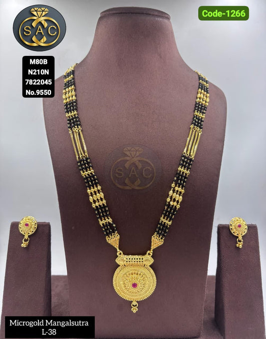 New Micro Gold Mangalsutra - 1266