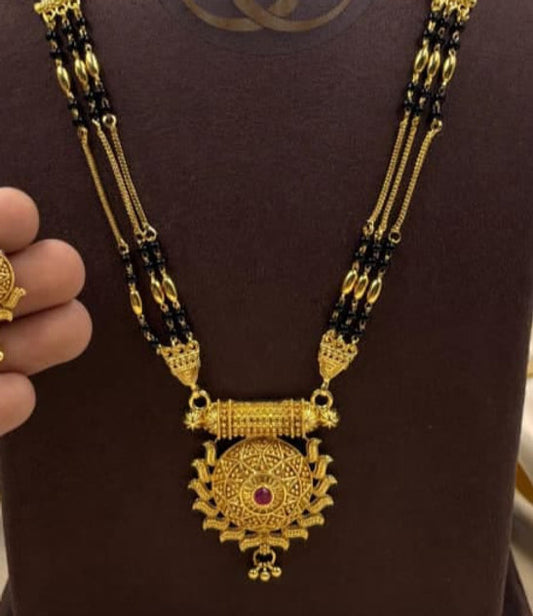 New Micro Gold Mangalsutra - 1482