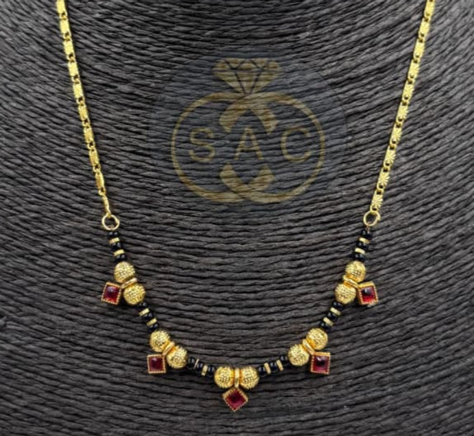 Micro Gold Short Mangalsutra - 1309