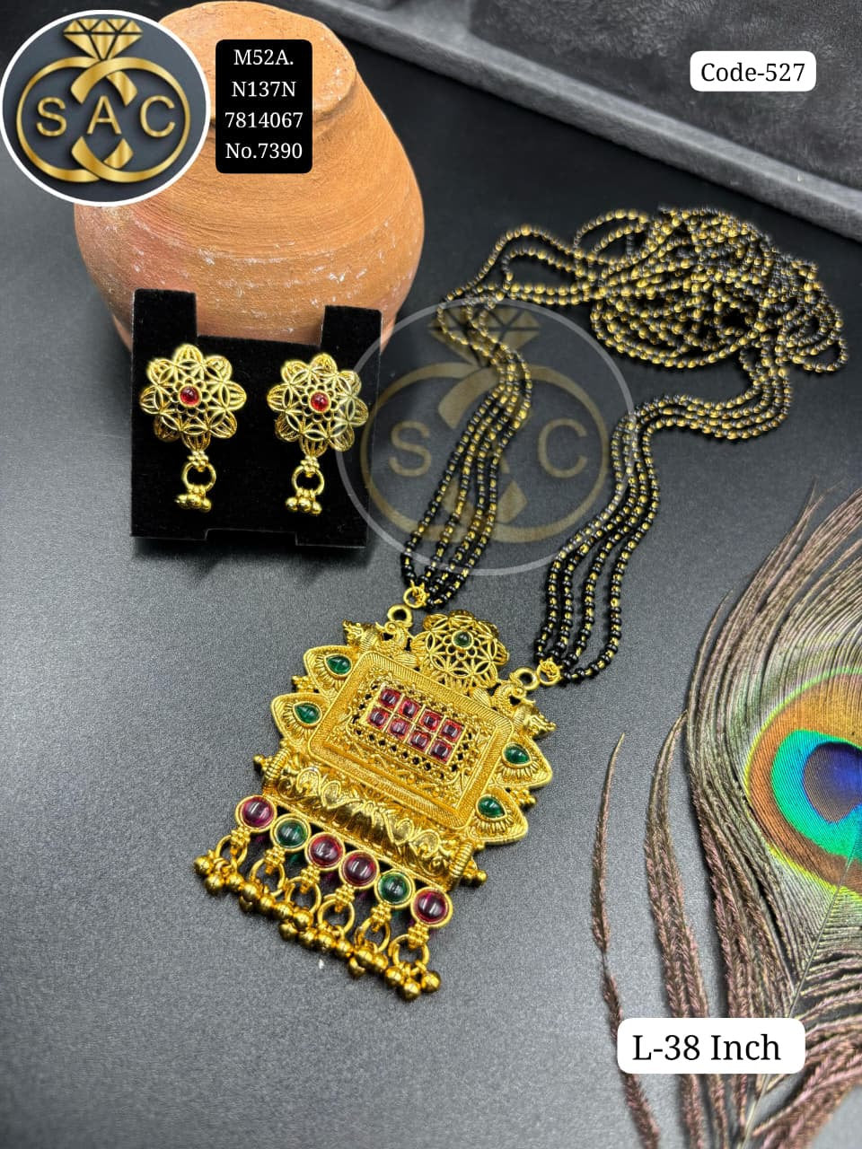 Micro Gold Mangalsutra Set - 527