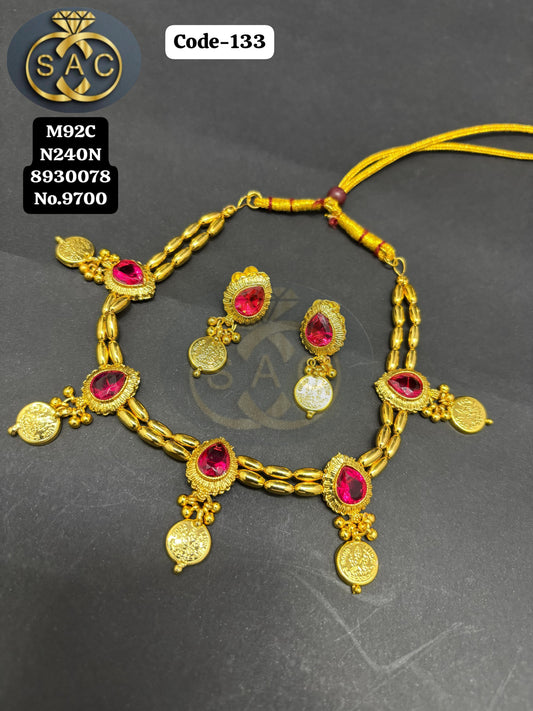 Handmade Laxmi Necklace - 133