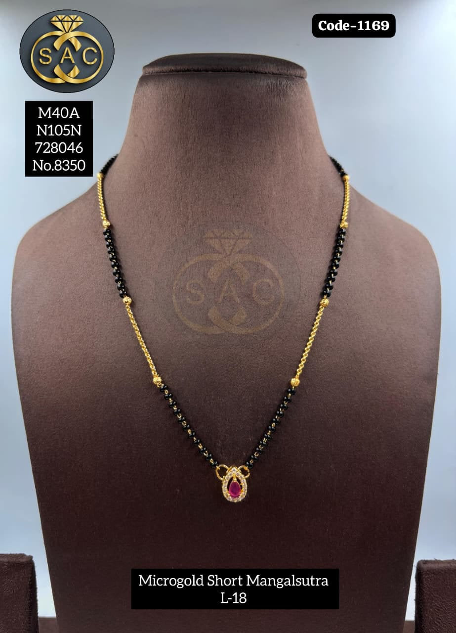 Micro Gold SHORT Mangalsutra - 1169