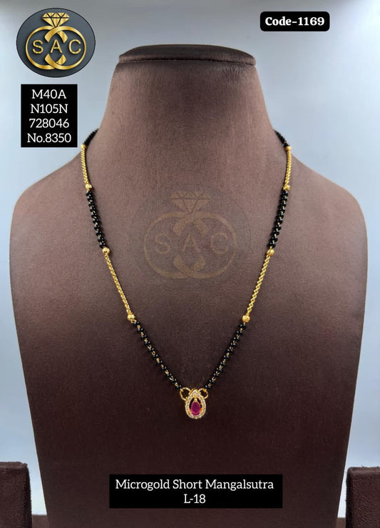 Micro Gold SHORT Mangalsutra - 1169
